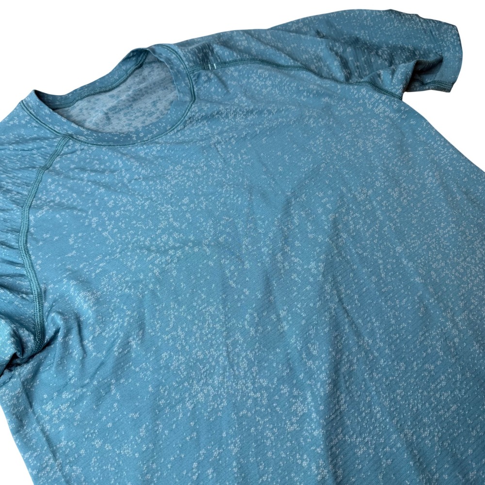 Lululemon Mens Metal Vent Tech SS 2.0 S Blue Seamless Workout‎ Shirt Performance